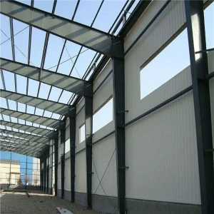 Simple single span prefabricated light steel structure building warehouse workshop construction materials