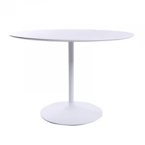 Simple Style Dining Furniture black Modern MDF Top Round Dining Table