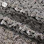 SLXH18# Polyester Woven 3MM Spangle Mesh Sequin Embroidered Fabric