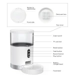 Smart Pet Feeder Machine Automatic Portion Controlling Feeders Slow Feeder Dog Bowl Scheduled Feeding Food Dispenser