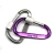Import snap hook colorful aluminum alloy carabiner factory direct sale high quality aluminum alloy carabiner from China