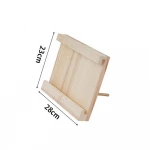 solid wood base wooden desktop landscape painting stand photo calendar postcard notepad holder clipboard base