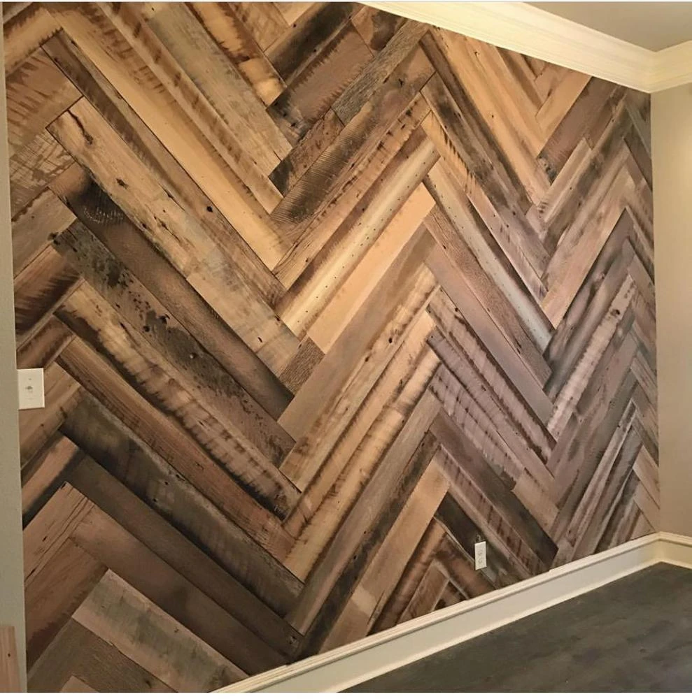 Solid wood decorative wall panel