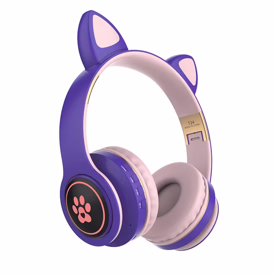 Import Customized Logo RGB Light Ear Cat Unicorn Wireless Earphones Bluetooth Earphones from China