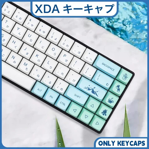 Spanish Russian Japanese Korean French Key Caps PBT Keycaps XDA Profile ISO Layout for Cherry MX Mechanical Keyboard