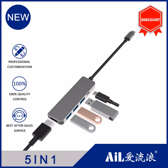 Ultimate 5-in-1 USB Type-C Hub with 4K Video Output