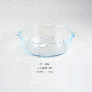 Square Shape Heat Resistant Glass Baking Tray Baking Pan Dish Glass Bakeware With Handle