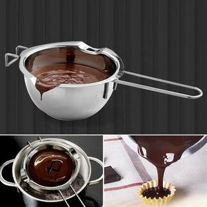 Stainless Steel Double Boiler Pot for Melting Chocolate Candy Making Stainless Steel Baking Tool Chocolate Melting Bowl