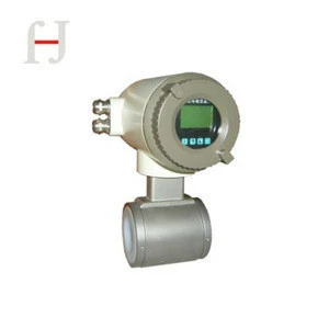 Stainless Steel electromagnetic digital flow meter for milk flow measuring