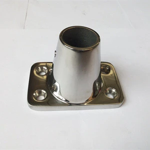 Stainless Steel Pipe Stanchion Base Marine Hardware For Ship &Yacht