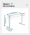 Import Standing office intelligence mechanical sit stand desk frame with desk cable tray from China