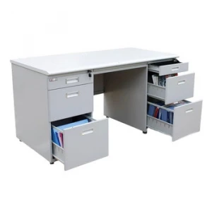 Steel office furniture 3 drawer Computer office desk with locking drawers