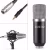 Import Studio Recording Dynamic Condenser Microphone with Shock Mount with Scissor Stand Pop Filter from China