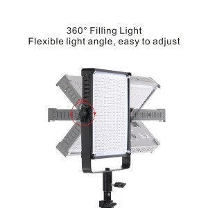 Studio YouTube Outdoor Video Photography U Bracket Professional Dimmable Bi-color LED Video Light Panel Lamp Kit