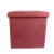 Import suede storage ottoman and foldable square ottoman and square stool with strong lid from China