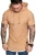Import Summer Wholesale Mens Casual Fashion Solid Color Mens Clothing Hooded Short Sleeve T-shirt from China