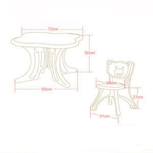 SUPER SEPTEMBER four-leaf clover kids table and chair