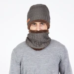 Super September promotion women's set beanies with neck warmer  ladies winter scarf and hat set