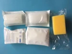 surgery hand brush  with  chlorhexidine gluconate  or povidine-iodine, or dry scrub brush with mail, paper-plastic package