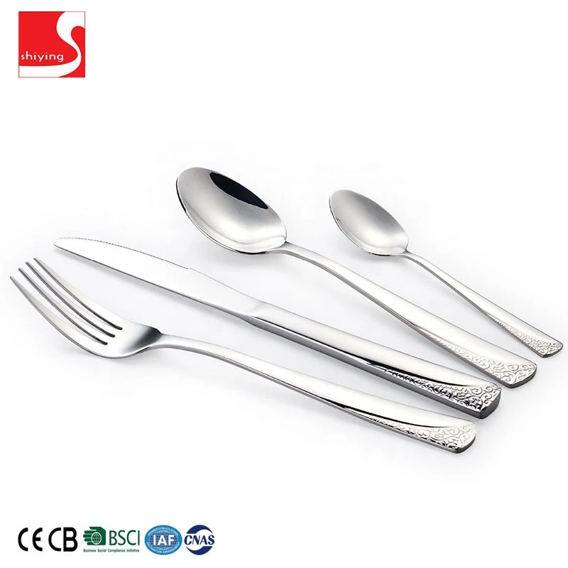 SY-kitchenware wholesale Reusable Tableware Stainless Steel 304 Tableware  Cutlery Set
