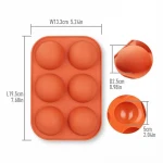 T56   6 holes silicone cake mold silicone chocolate mold