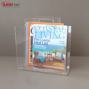 tabletop acrylic magazine holder rack