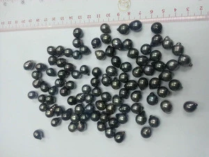 Tahitian black pearls cheap price 9-10mm