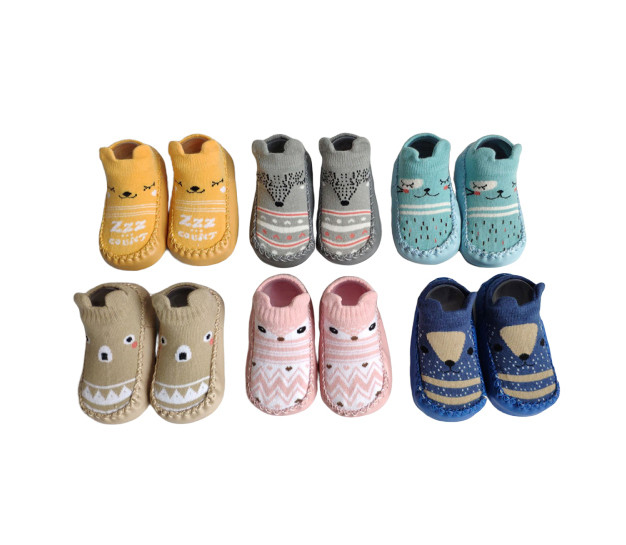 Terry thickened cartoon animal baby socks for 0-18 month