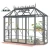 Import Thermal Cost Sunroom Indoor Green House Small Aluminium Custom Mini Pc Sheet Industrial House Victorian Glass Greenhouse from China