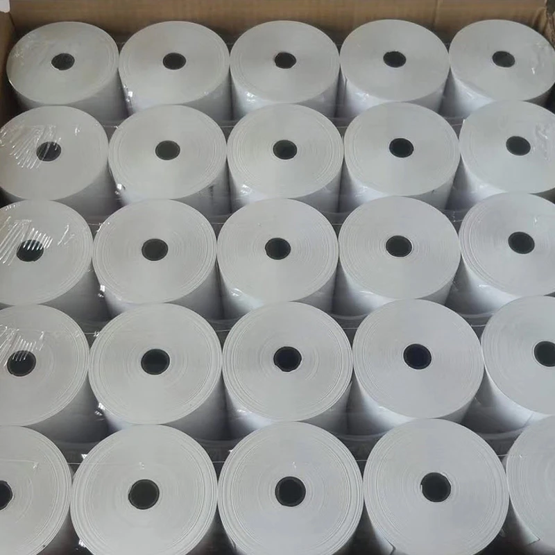 Thermal paper roll hot sale 80*80mm thermal paper manufacturer 100% wood pulp POS ATM cash register thermal paper rolls