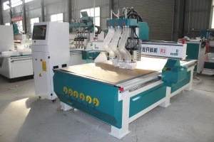 Three spindles cnc carving machine