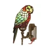 Tiffany stained glass antique style living room bedroom bedside table Tiffany animal wall lamp