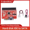 TISHRIC Hard Disk IDE To SATA Converter SATA to IDE Bidirectional Conversion Card Computer Motherboard Conversion Card