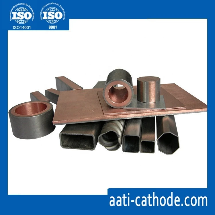 Titanium clad copper tubes and pipes made of Ti, ASTM Gr.1 and Cu, ASTM C11000 and ASTM C10200(from outside to inside)