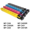 Toner Cartridge Set for Ricoh Aficio MP C300 C300SR C400 C400SR C401 C401SR Laser Printer