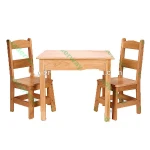 Top Quality Wood Dinning Table Set Dining Room Furniture With 2 Chairs One Table