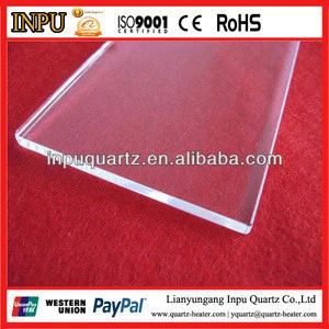 transparent uv quartz glass plate