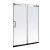 Import Two panel tempered glass shower room sliding shower door with stainless steel handle from China