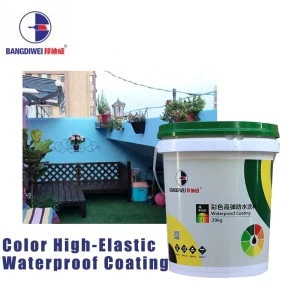 Two Parts Flexible Easy Application color Waterproofing Basement Material