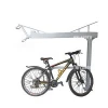 Two tier bike rack 2 bicycles floor mounted outdoor tall bike storage rack