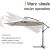 Import Umbrella 10FT Cantilever Patio Hanging Umbrella Outdoor Market Umbrella with Crank and Cross Base (White) from China