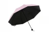 Unisex pink UV block reversed 3 fold summer sun umbrella distribute