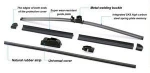 Universal Multifunction Premium All-Season U or J Hook Auto Windshield Wiper Blades