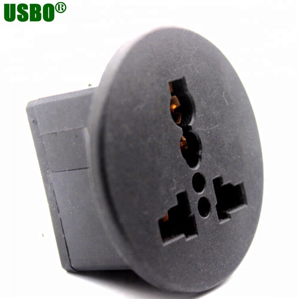 Universal pop up desktop power socket outlet 13a 250v round socket