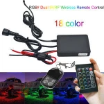 Universal RGB RF Remote Music Controller for Motorcycle Auto LED Lighting System