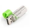 USB battery 1.2v aa Ni-MH rechargeable battery 600mAh,800mAh,1200mAh, 1450mah