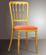 Used hotel banquet gold transparent crystal chiavari plastic tiffany chair