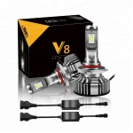 V8 Mini Size 50W 8000LM H1 H4 H7 H11H15 PSX24 P13 V8 LED Headlight Bulb