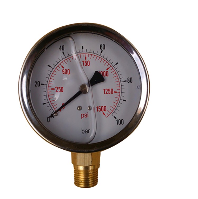 vacuum measurement stainless steel vibration-proof pressure gauge