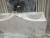 Import Vanity top snow white marble stone integrated bathroom sink and countertop from China